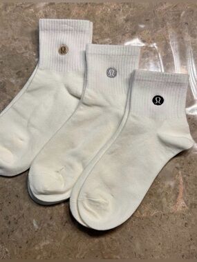 New Women’s Lululemon Athletica short Socks Daily Stride 
3 pairs 
Size Medium